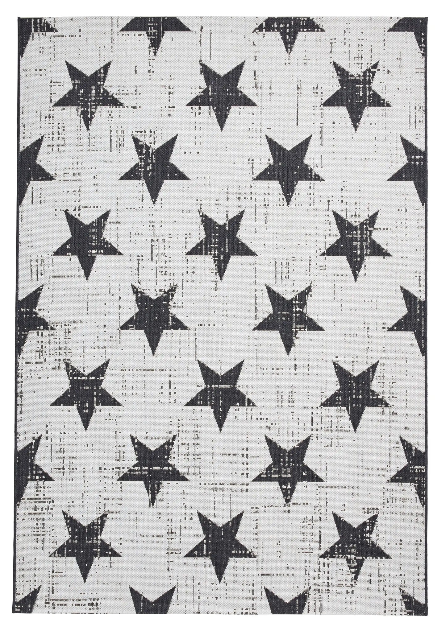 Santa Monica 48648 White Black Rug RS