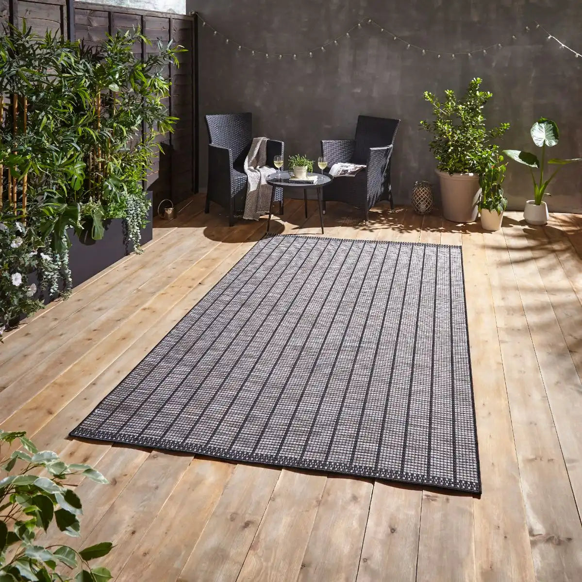 Santa Monica A041 Black Rug RS