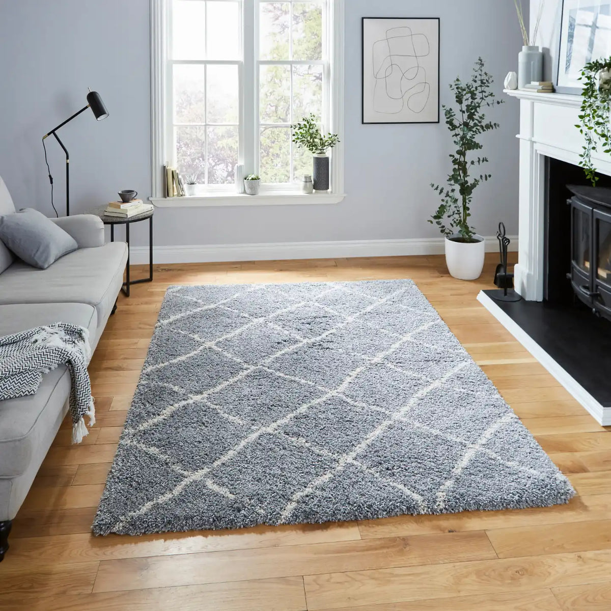 Scandi Berber G257 Grey Cream Rug RS