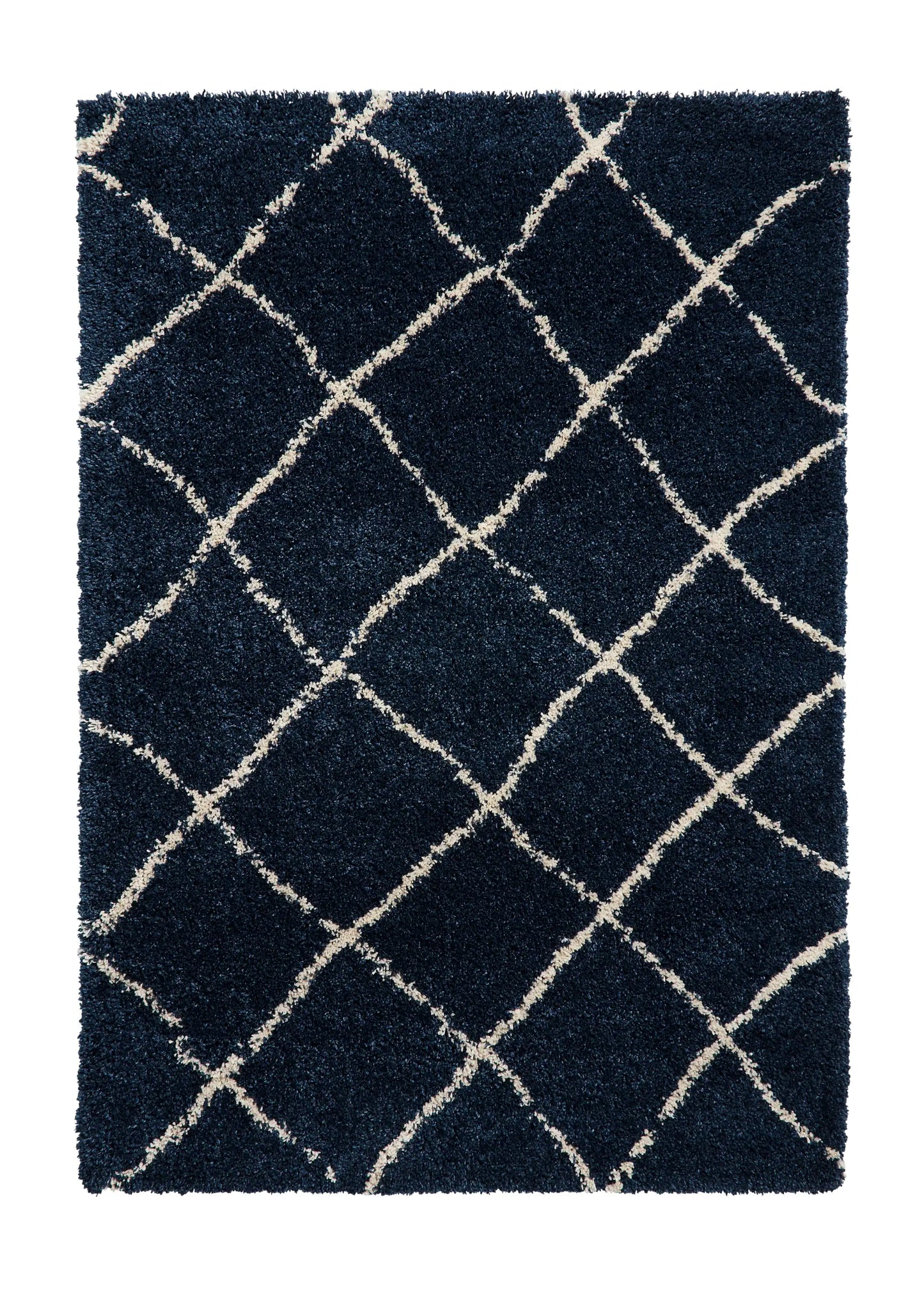 Scandi Berber G257 Navy Cream Rug RS