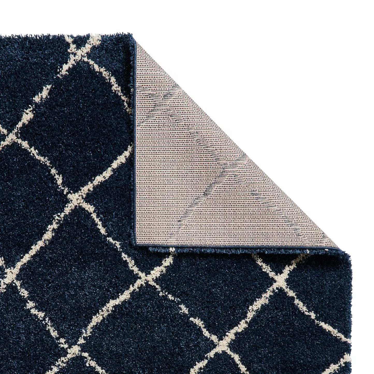 Scandi Berber G257 Navy Cream Rug RS