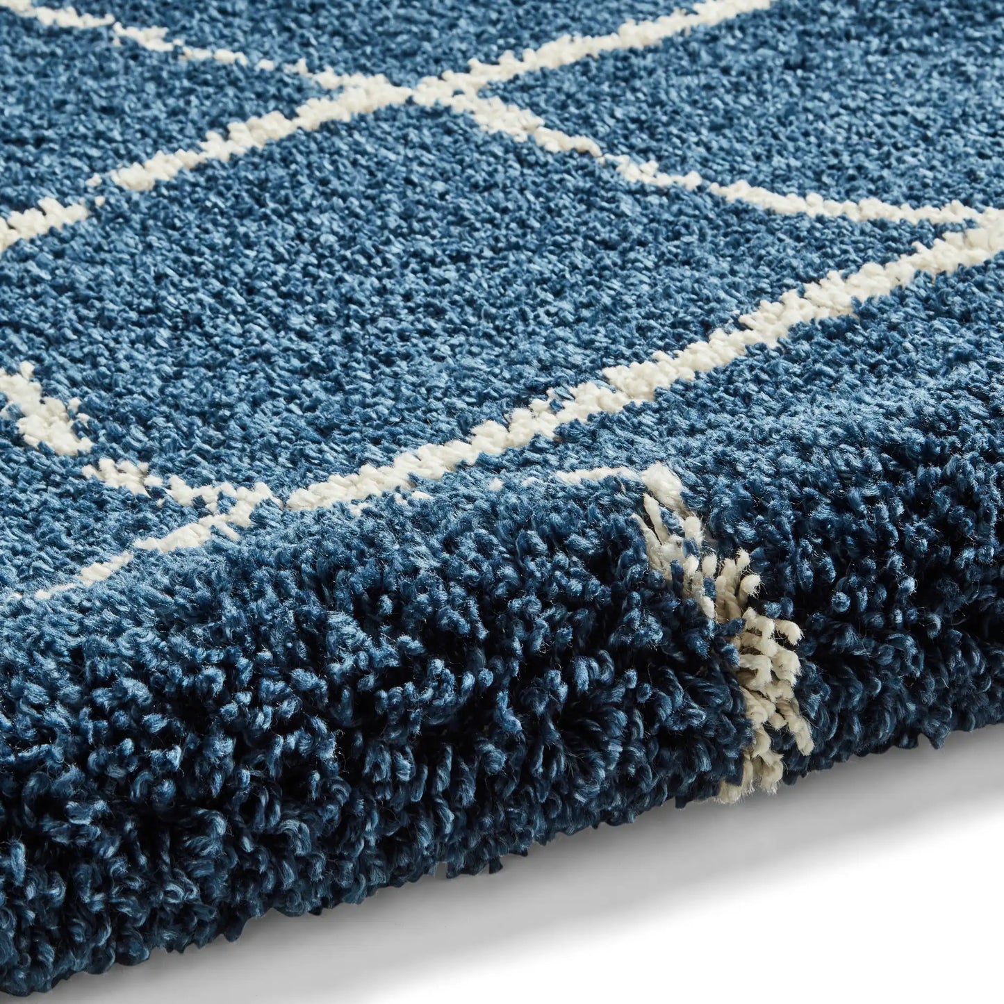 Scandi Berber G257 Navy Cream Rug RS