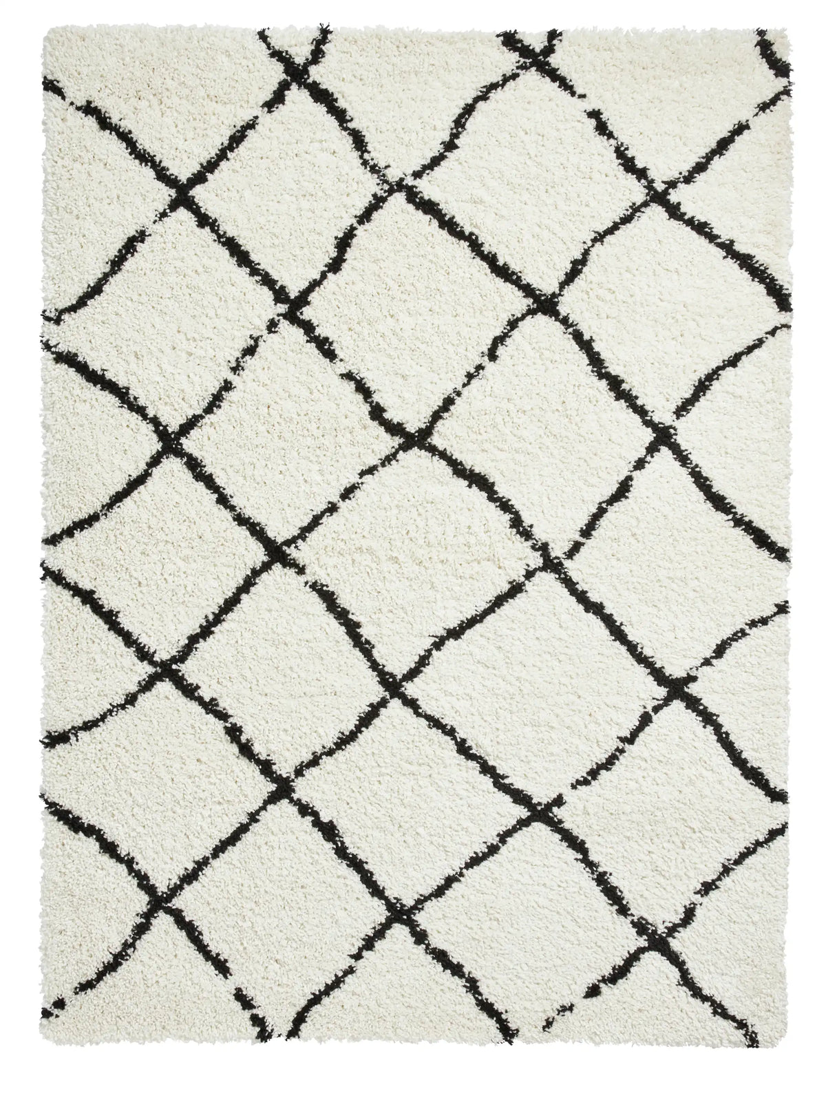 Scandi Berber G257 White Black Rug RS