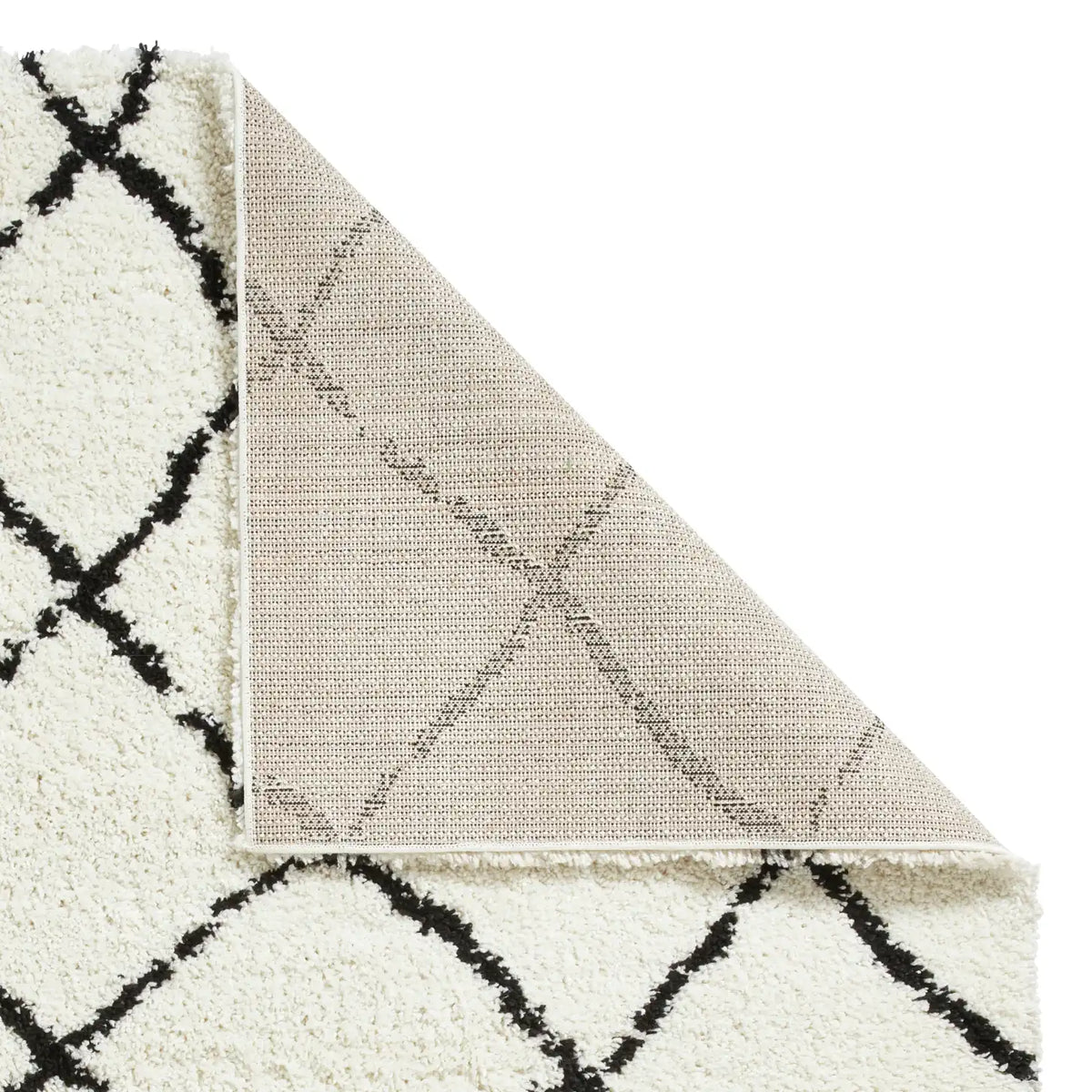 Scandi Berber G257 White Black Rug RS
