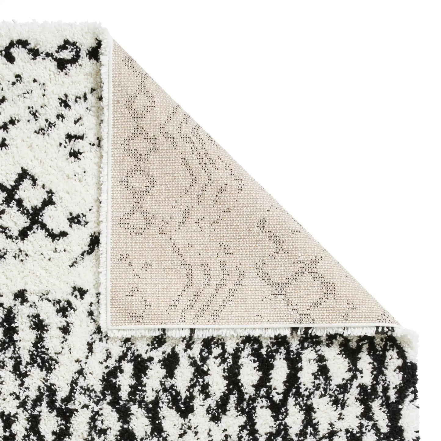 Scandi Berber G271 White Black Rug RS