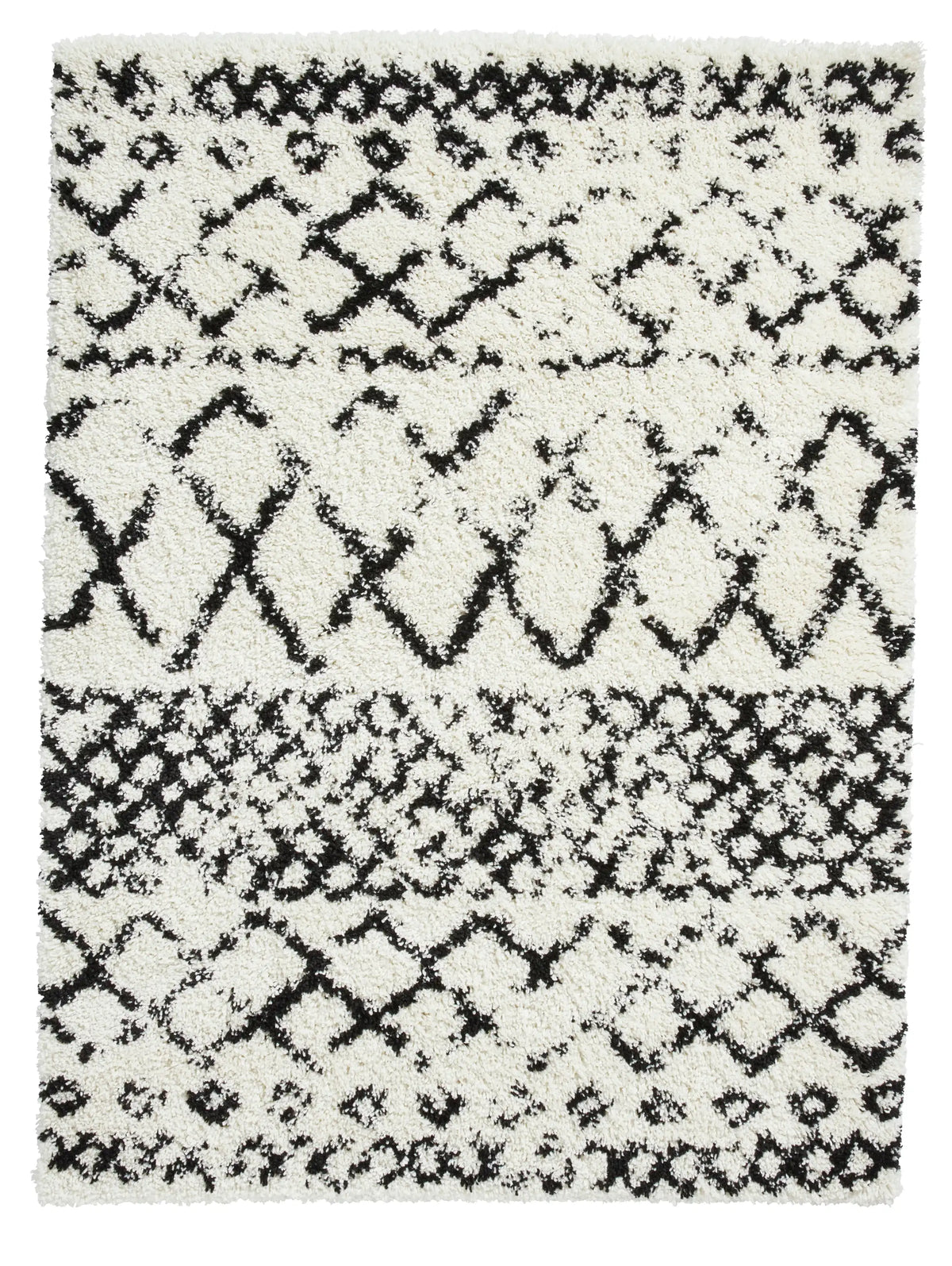 Scandi Berber G272 White Black Rug RS