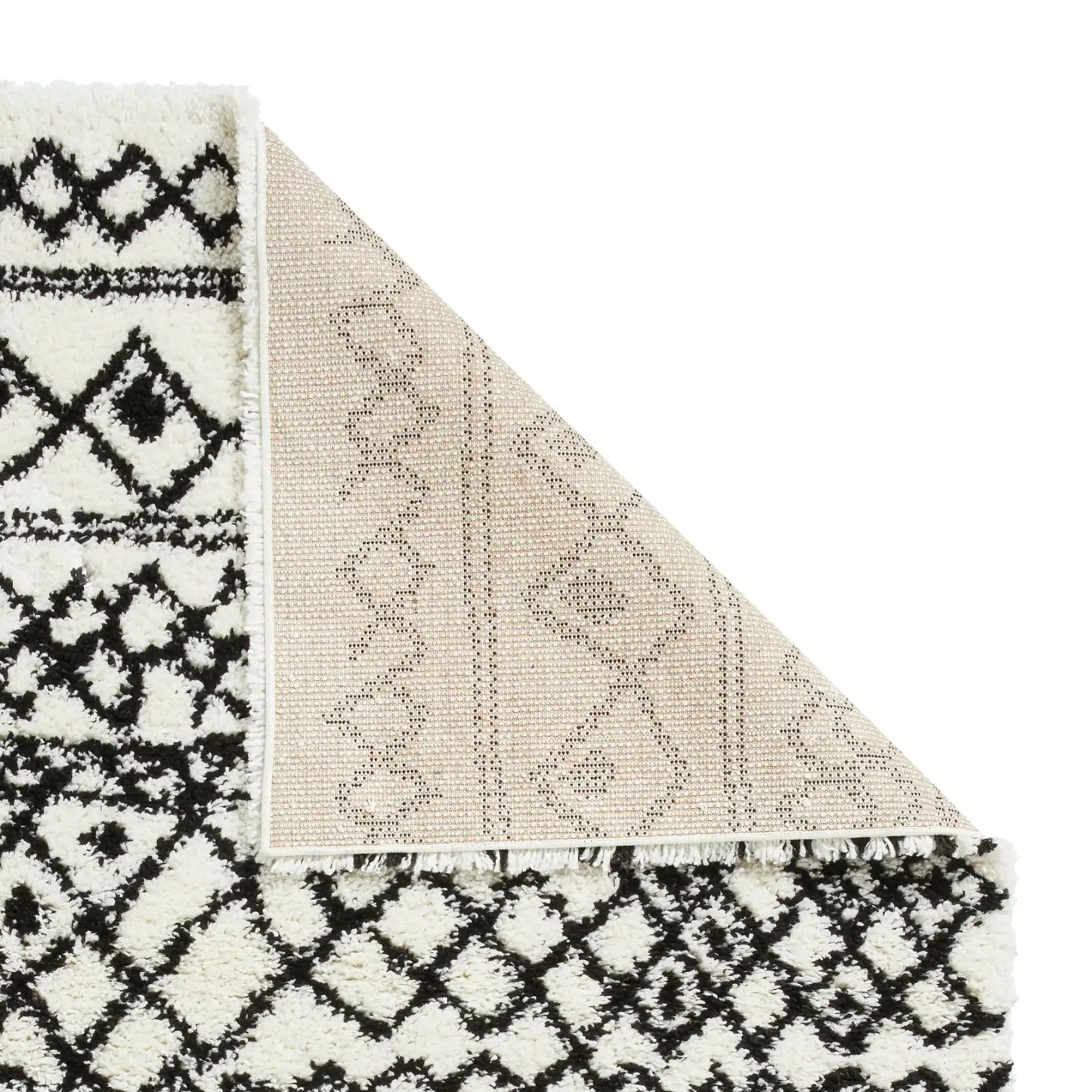 Scandi Berber G274 White Black Rug RS