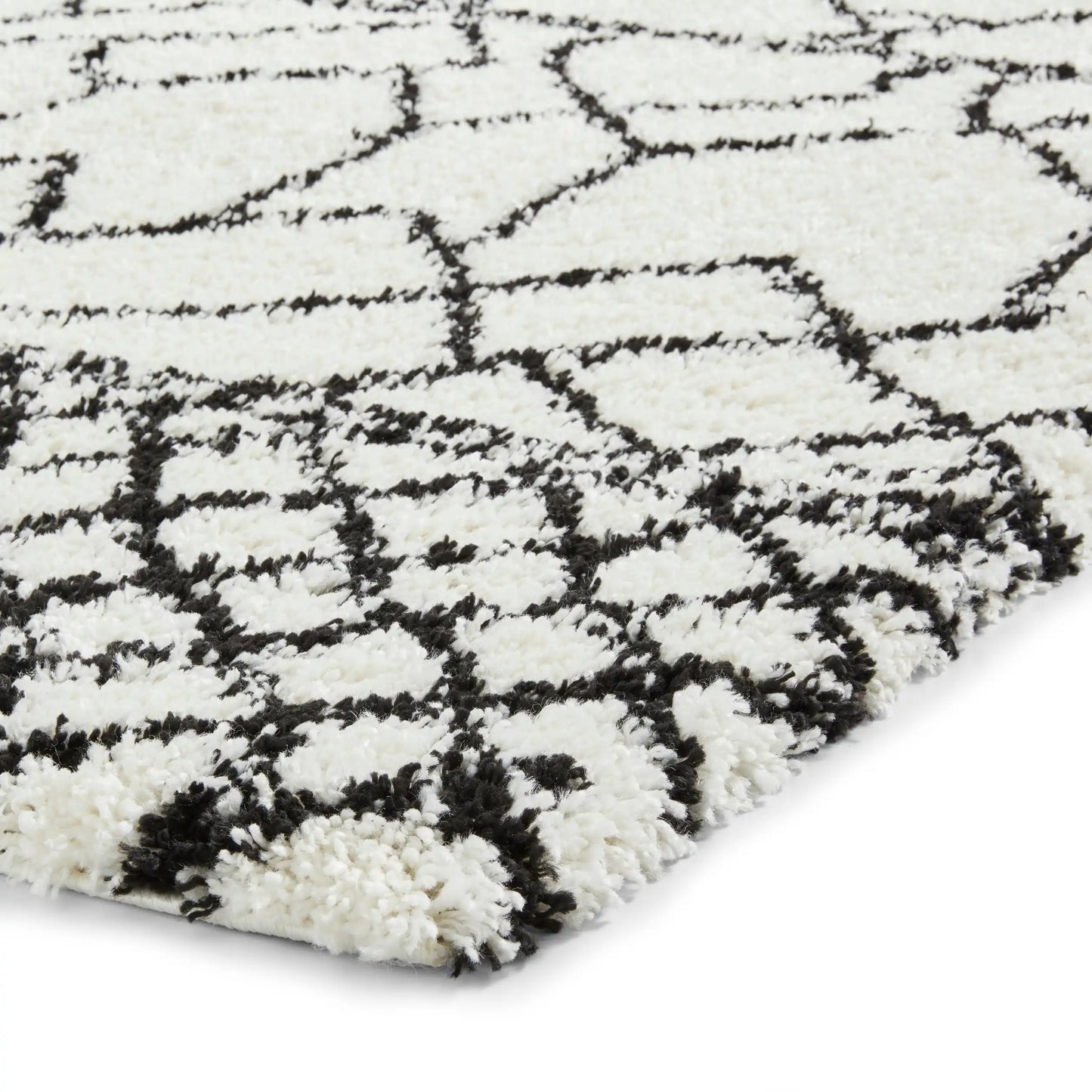 Scandi Berber G276 White Black Rug RS