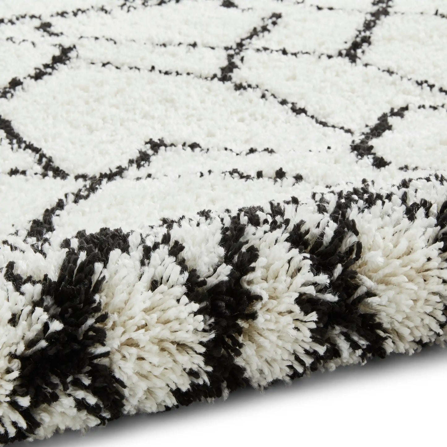 Scandi Berber G276 White Black Rug RS