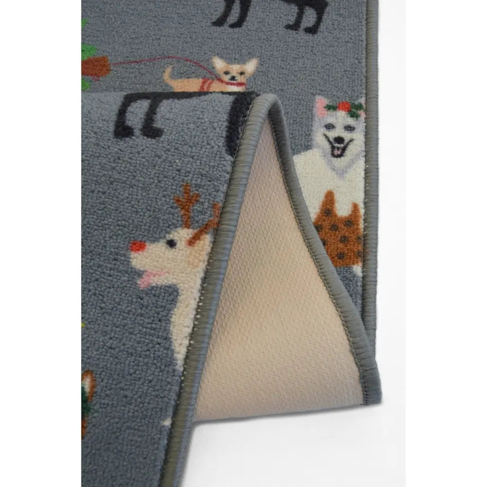 Seasonal Runners Multi Dogs Grey Washable RS