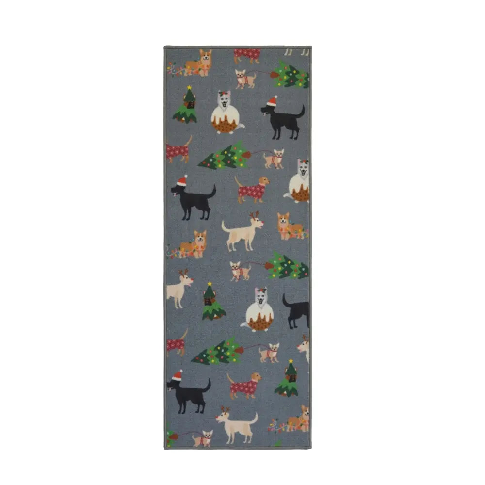 Seasonal Runners Multi Dogs Grey Washable RS