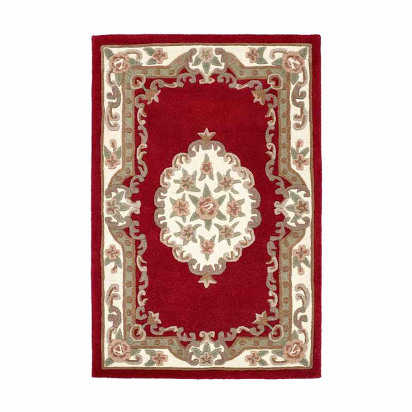 Shensi Traditional Wool Rugs in Wine – The Rug Seller