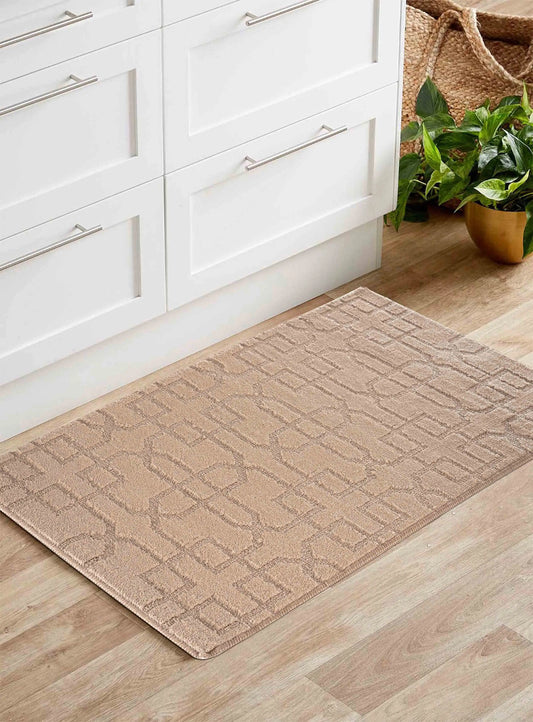 Washable 9mm Gel-Back Ivy Siam Beige Rug
