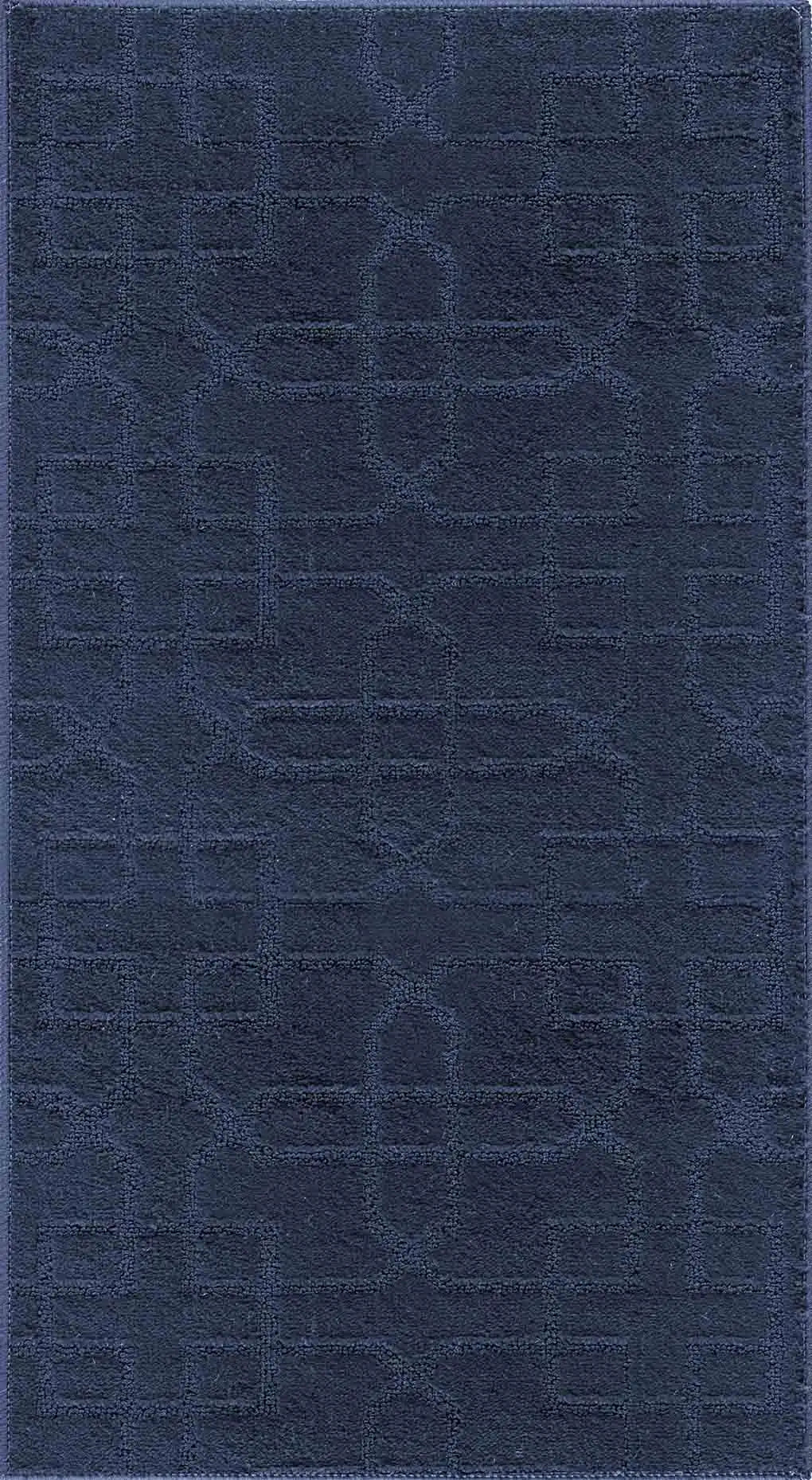 Washable 9mm Gel-Back Ivy Siam Navy Rug