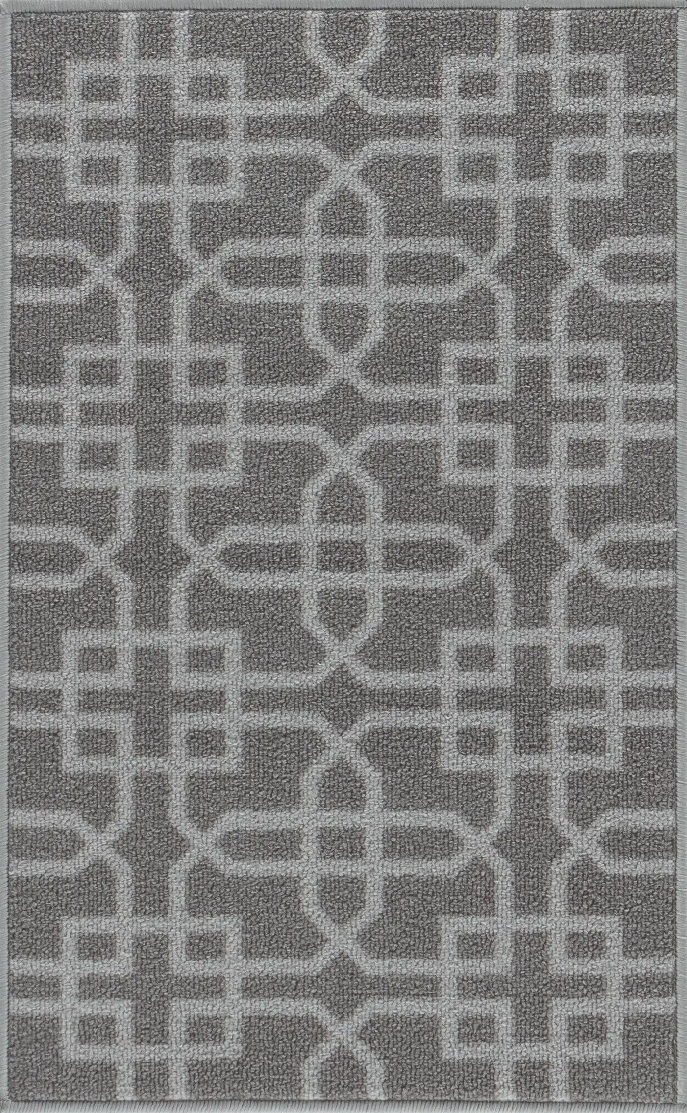 Washable Gel-Back Havana Siam Dark Grey Rug