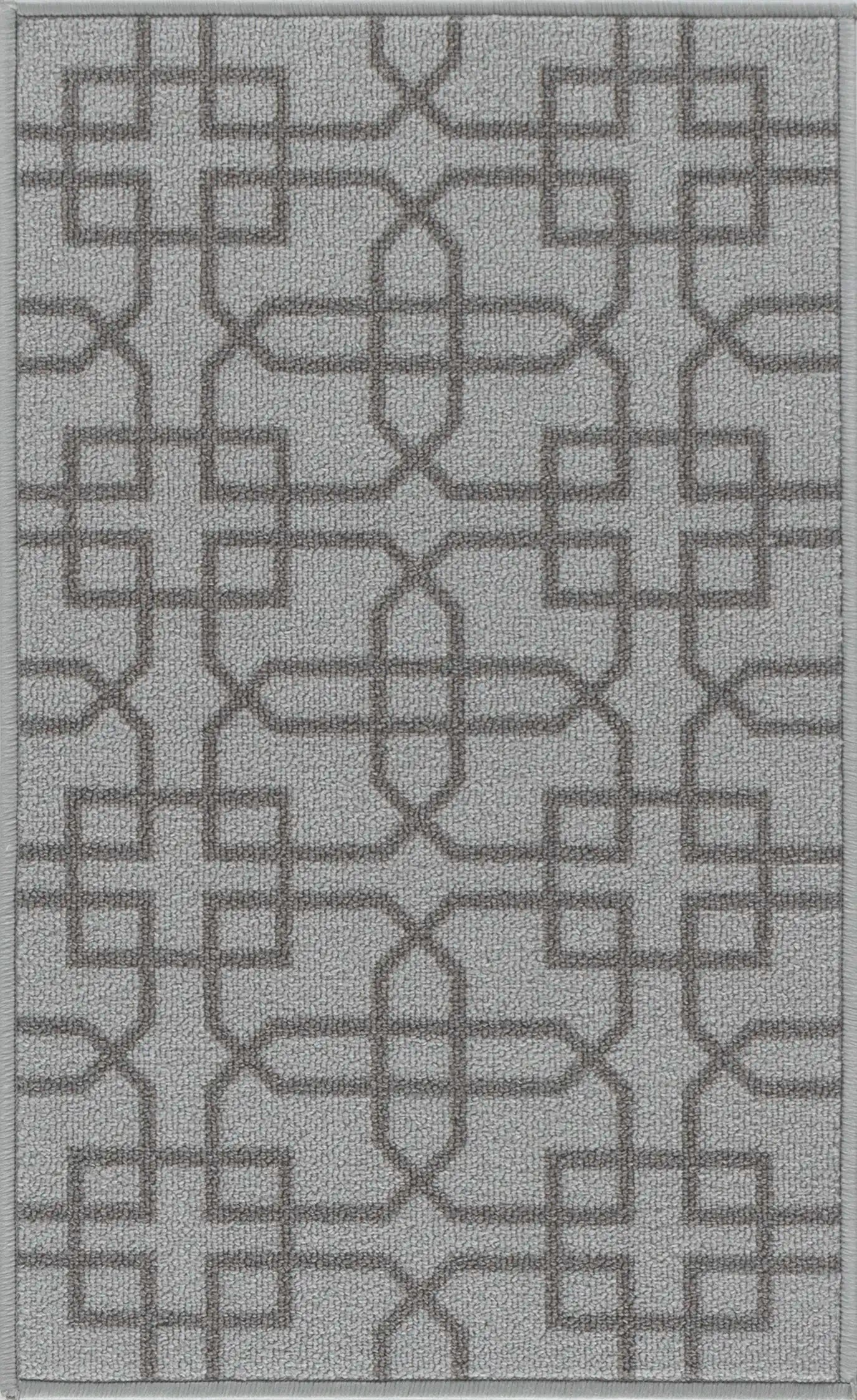 Washable Gel-Back Havana Siam Silver Rug