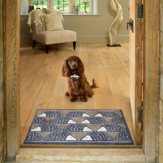 Spike All Over Washable Doormats in Natural Brown by Turtle Mat x Scion