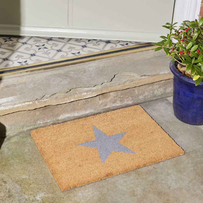 Star Coir Doormats in Natural