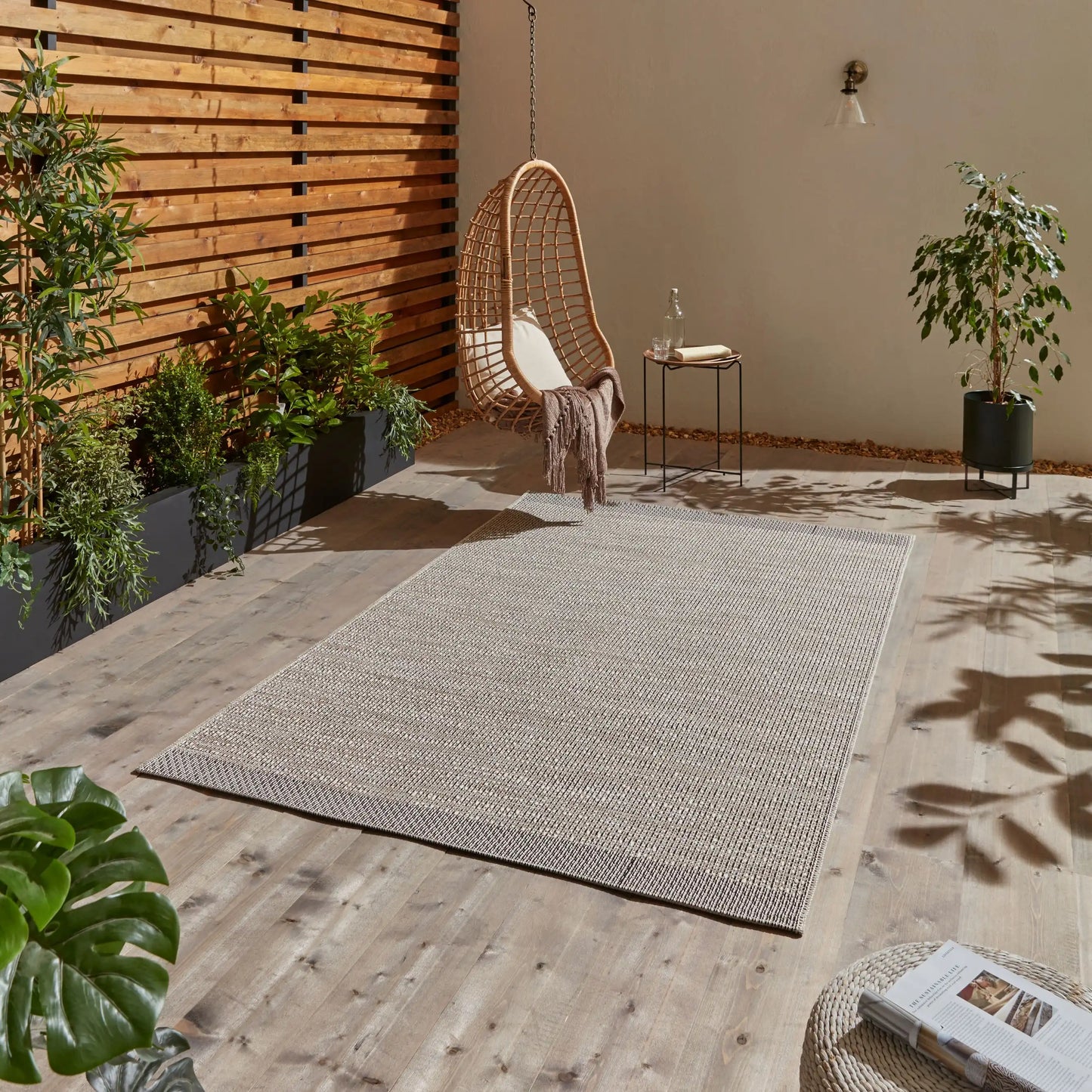Stitch Outdoor Stitch 9682 Beige Black Rug RS