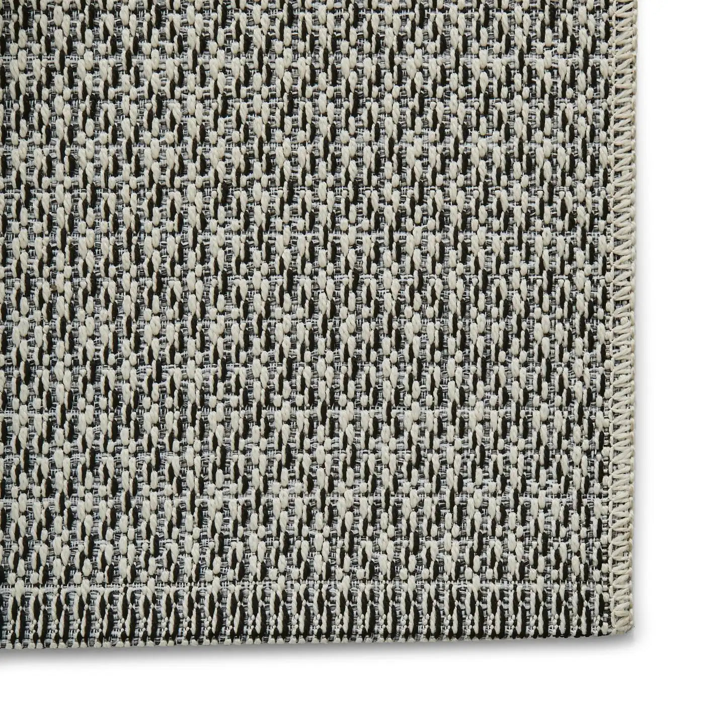 Stitch Outdoor Stitch 9683 Ivory Black Rug RS