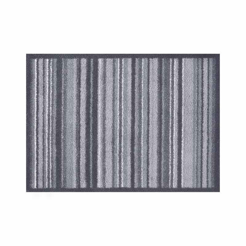 Stripe Washable Doormats in Slate Grey by Turtle Mat