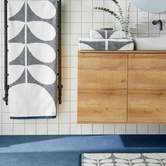 Sunflower Towels by Orla kiely in Whale Blue
