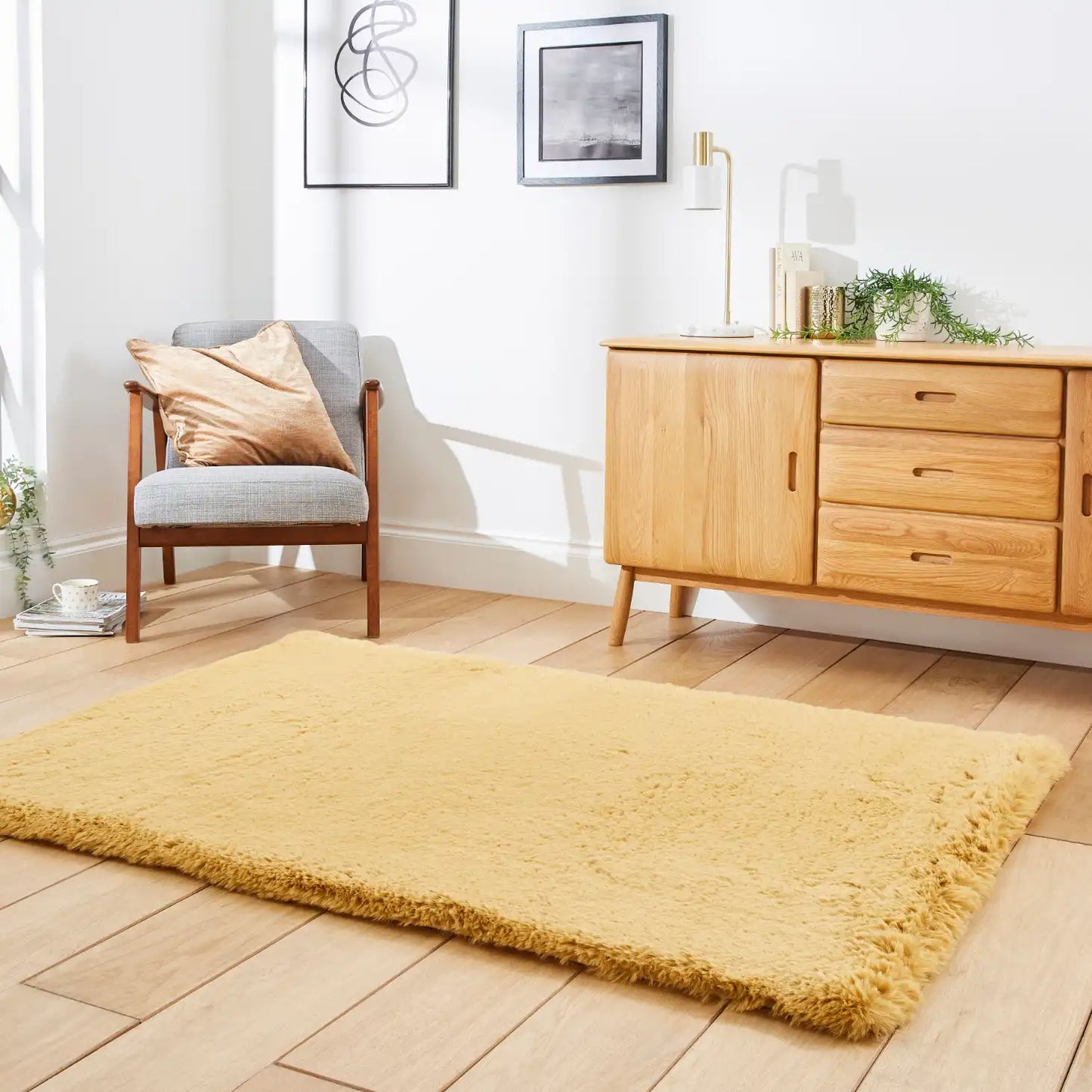 Super Teddy Mustard Rug RS