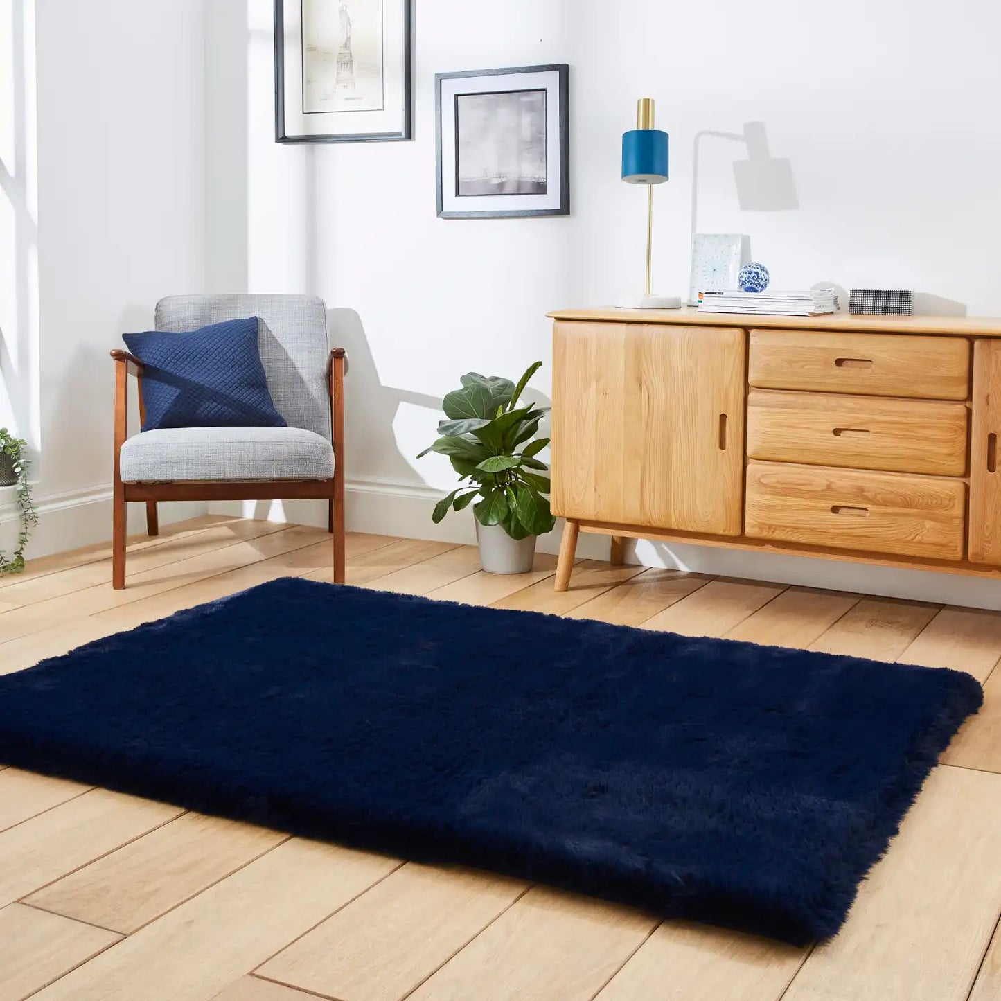 Super Teddy Navy Rug RS