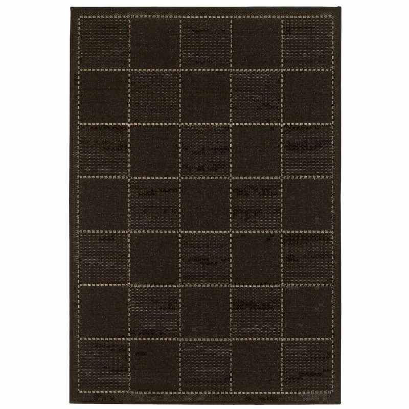 Super Sisalo Anti Slip Kitchen Rugs in Black