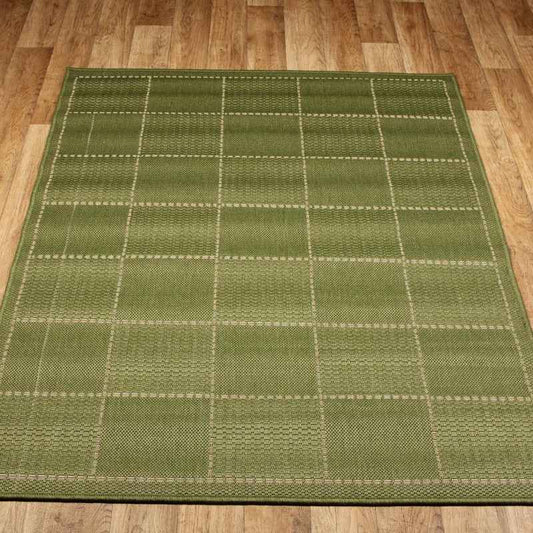 Super Sisalo Anti Slip Kitchen Rugs in Green