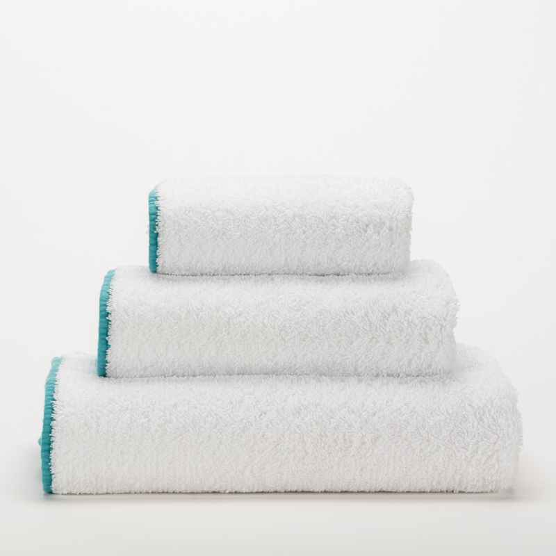 Surf Egyptian Cotton Towels 302 by Designer Abyss & Habidecor in Lagoon Blue