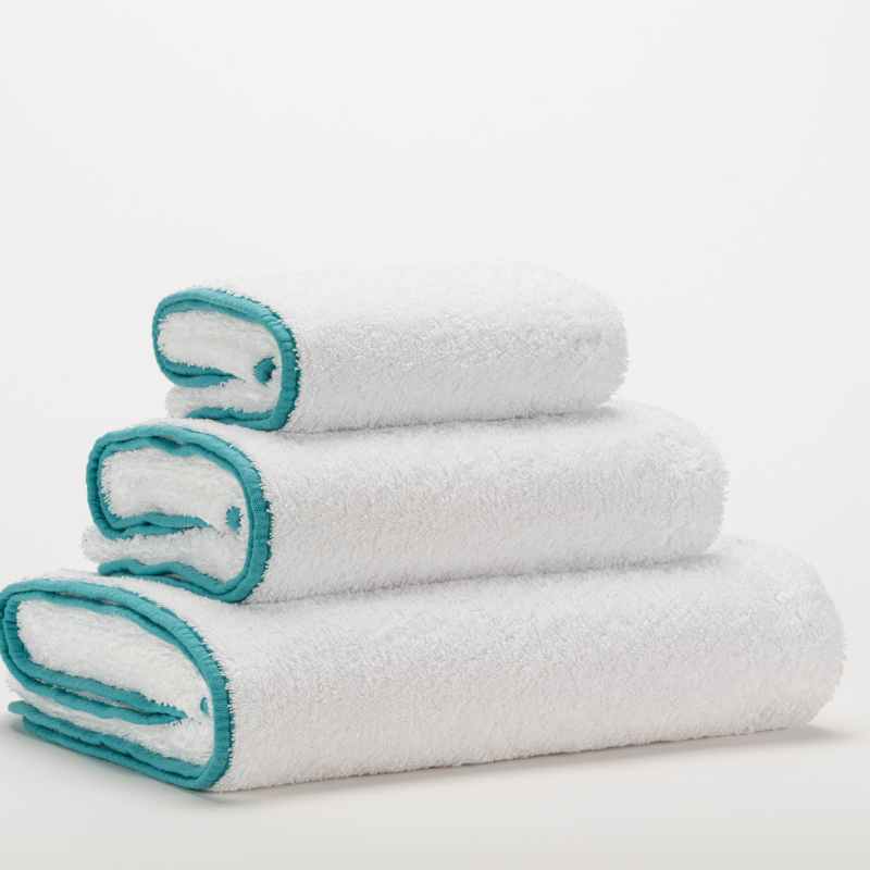 Surf Egyptian Cotton Towels 302 by Designer Abyss & Habidecor in Lagoon Blue