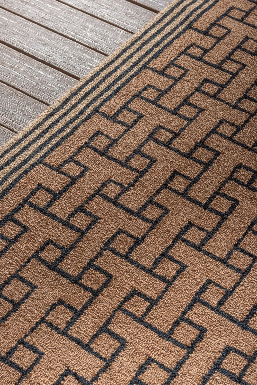 In-Outdoor Ted Baker Monogram Light Brown outdoor 455811 Rug