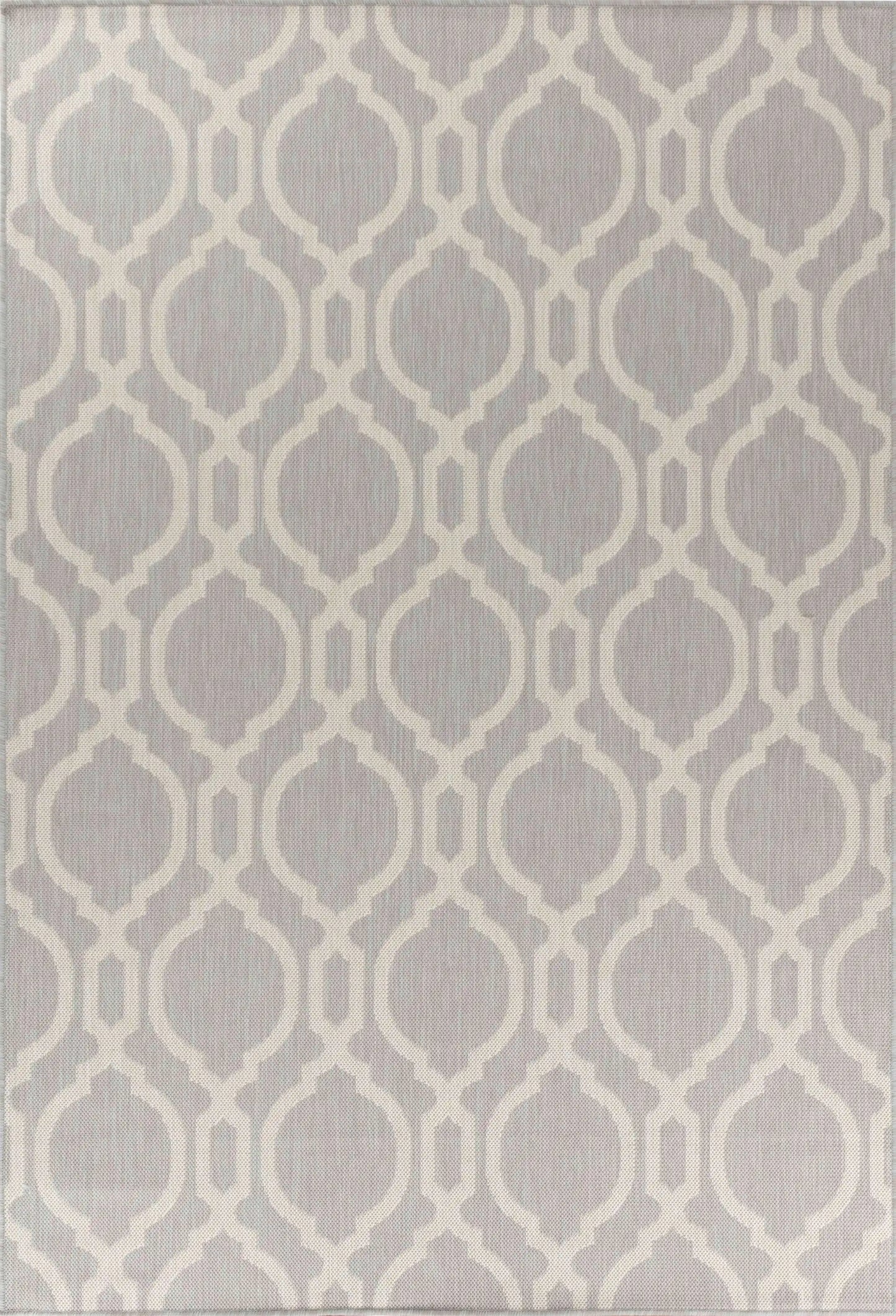 Sky Outdoor Trellis Silver Rug