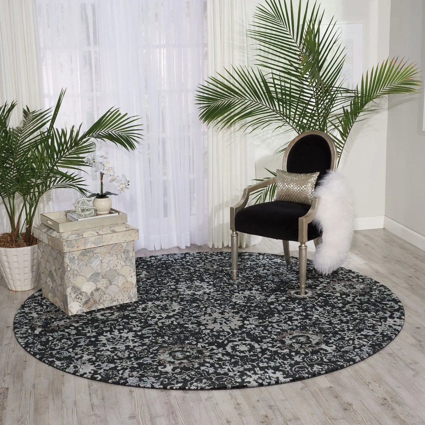 Twilight Nourison TWI13 Onyx Rug RS