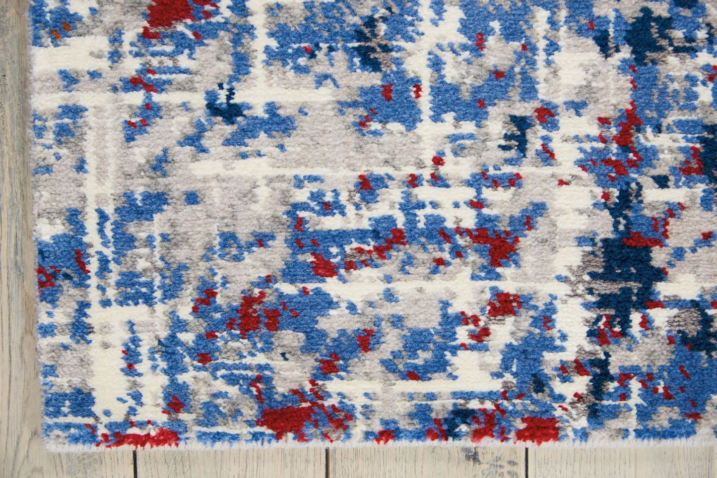Twilight Nourison TWI25 Red Blue Rug RS
