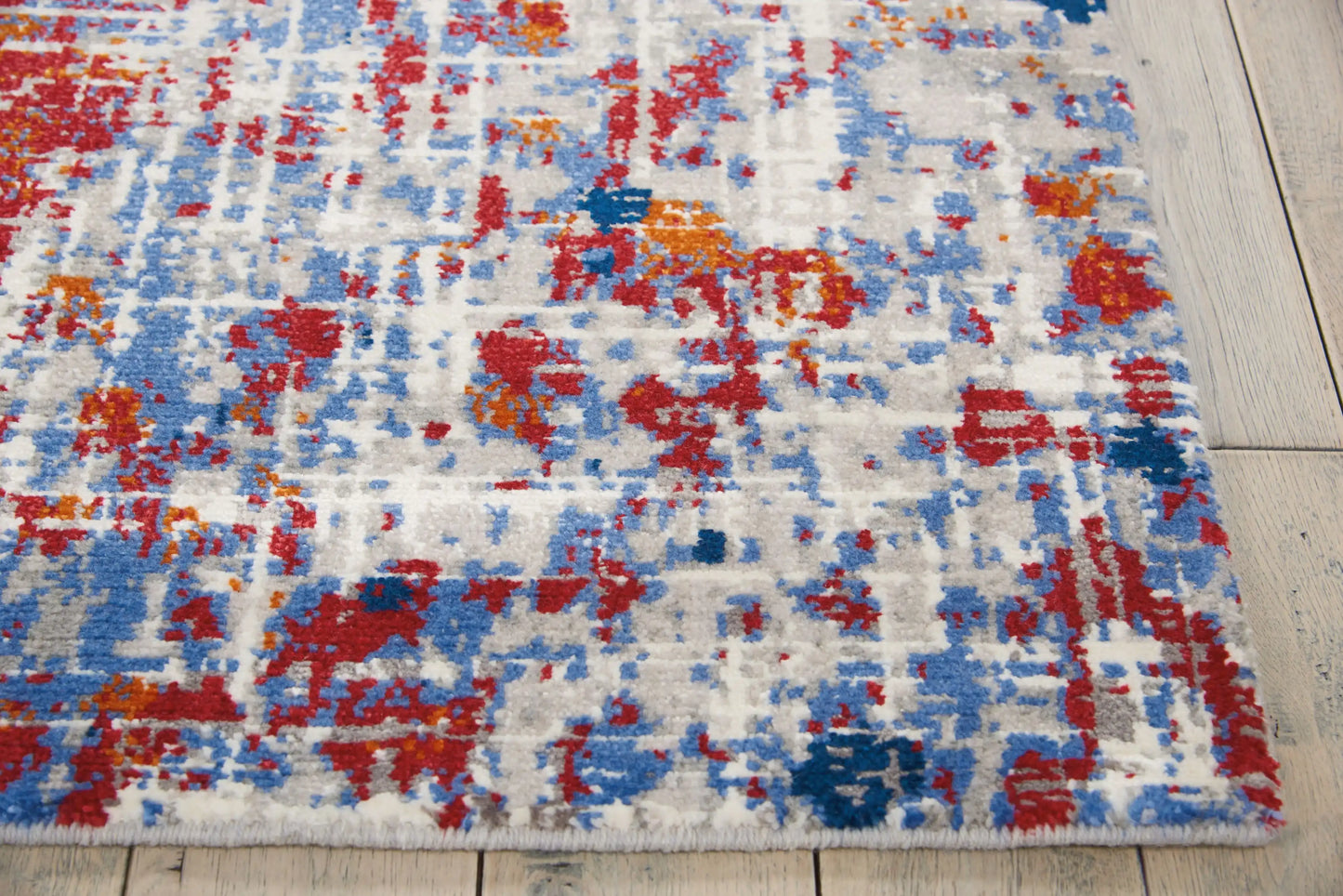 Twilight Nourison TWI25 Red Blue Rug RS