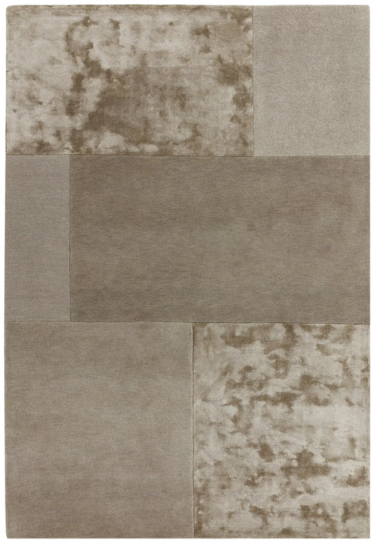 Asiatic tonal tate smoke Grey  Wool Rug.