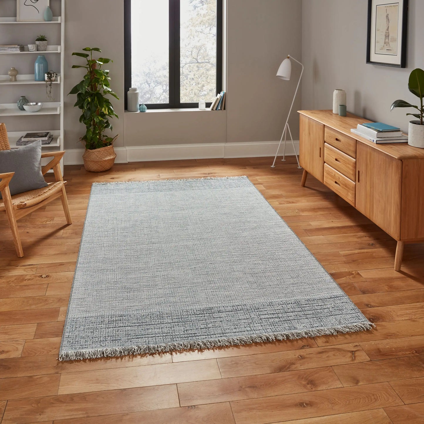Tweed- Think 9743 Beige Blue Rug RS