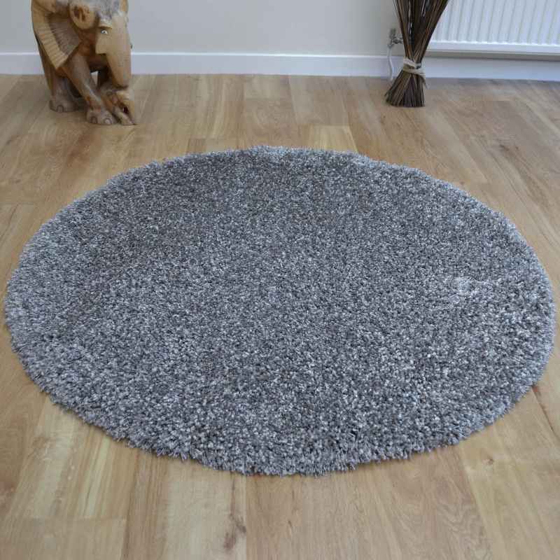 Squircle Rug Twilight Speckled Shaggy Circle Rugs 39001 9999 in Silver – The Rug Seller