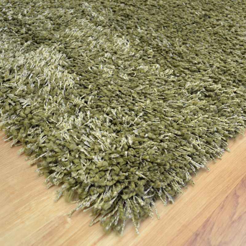 Twilight Speckled Shaggy Runner Rugs 39001 4444 in Green