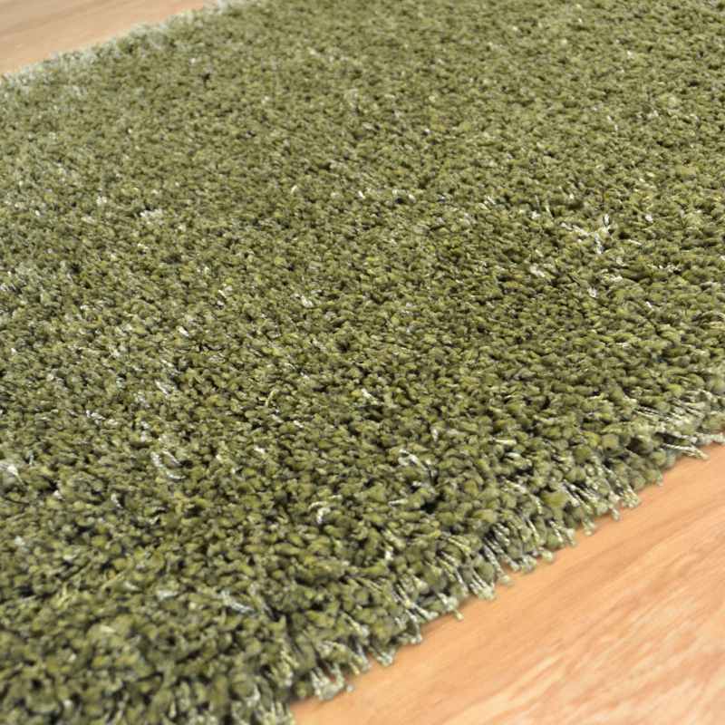 Twilight Speckled Shaggy Runner Rugs 39001 4444 in Green