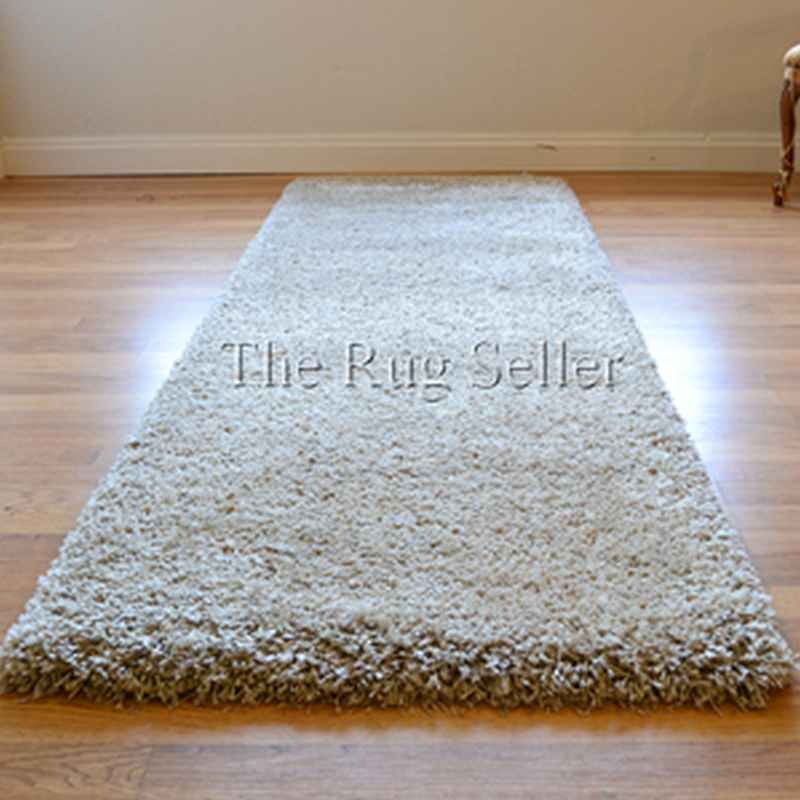 Twilight Speckled Shaggy Runner Rugs 39001 6611 in Linen