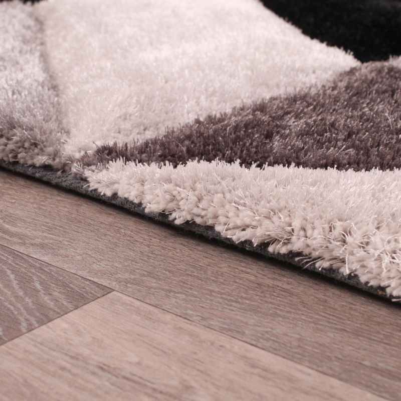 Blazon Geometric Rugs in Grey