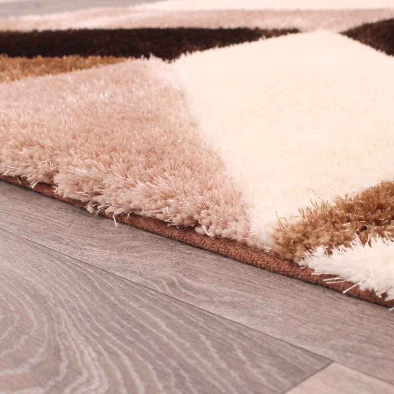 Blazon Geometric Rugs in Natural Beige