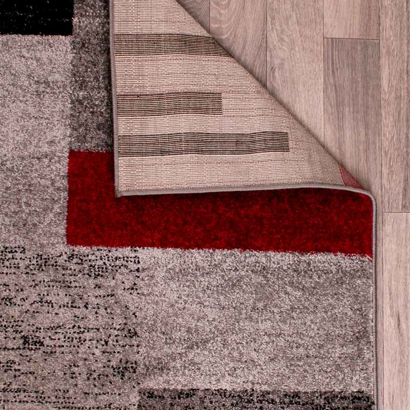 Spirit Blocks Geometric Rugs in Red