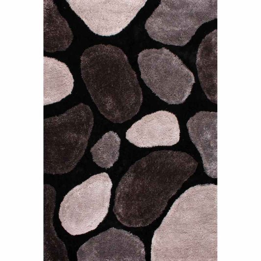 Stepping Stones Rugs in Black