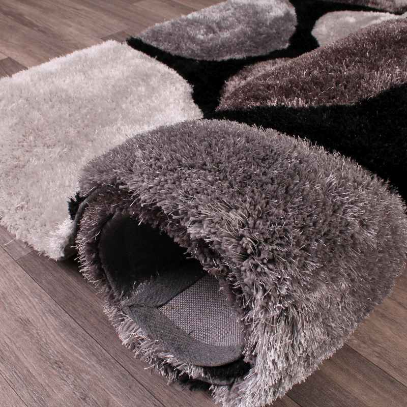 Stepping Stones Rugs in Black