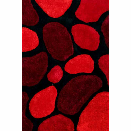 Stepping Stones Rugs in Red