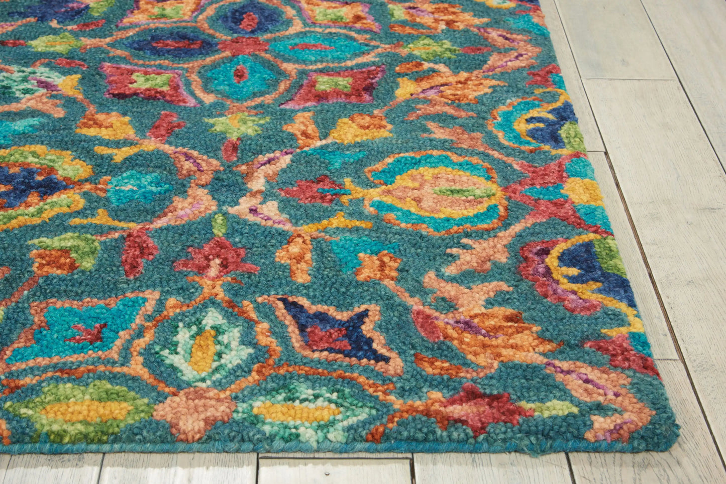 Vibrant VIB08 Teal Rug RS